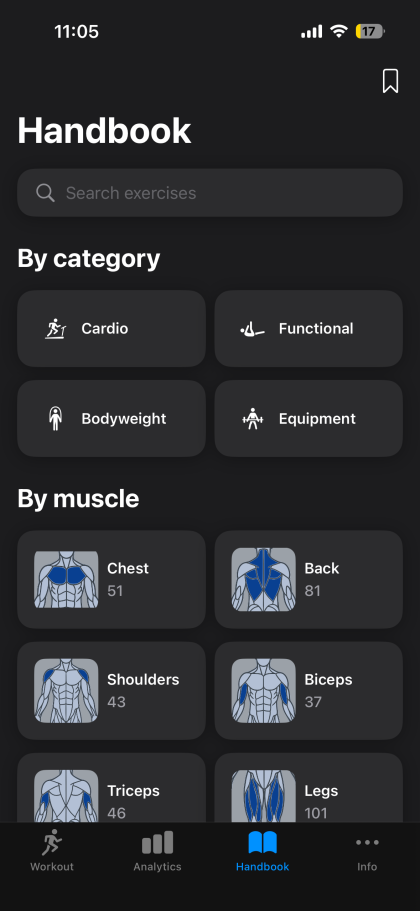 WorkoutNow exercise detail screen
